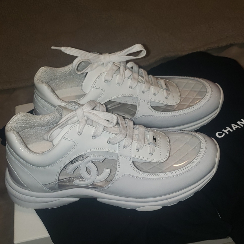 Chanel PVC White trainers size 40